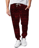 VDAY BATCH-BLACK & RED DAMASK LEGGINGS AND JOGGERS