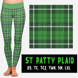 LUCKY RUN- ST PATTY PLAID LEGGINGS AND JOGGER