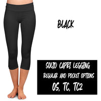 SOLID POCKET CAPRI (VARIETY OF COLORS)