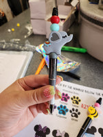 Elephant Silicone Beaded Pen or Keychain