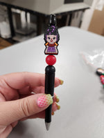 Vacuum Witch Silicone Beaded Pen or Keychain