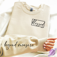 BEYOND MEASURE SWEATSHIRT W/ SLEEVE PRINT