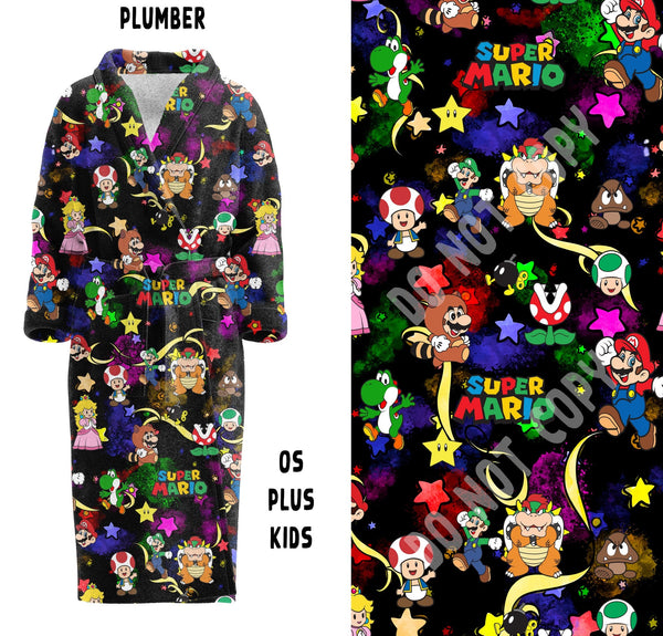 HOUSE ROBES- PLUMBER - KIDS S (SIZE 6-8)