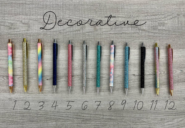 RTS - Decorative Pens (Multiple Colors)