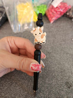 Goat Silicone Beaded Pen or Keychain