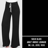SOLID RUN- SOLID BLACK LOUNGER