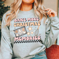 BAKE MORE CHRISTMAS MEMORIES CREWNECK SWEATSHIRT