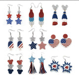 #7196- Patriotic Earrings