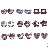 #7196- Patriotic Earrings