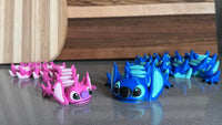 BLUE ALIEN ARTICULATED DRAGON