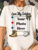 LOVE MY SOLDIER PHOTO TEE