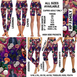 RTS - HP Family Biker/Capris/Leggings with High Side Pockets