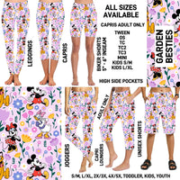 RTS - Garden Besties Biker/Capris/Leggings with High Side Pockets