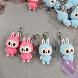 PINK AND BLUE LABU-3D PRINTED KEYCHAIN