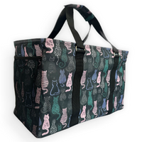 RTS - Pretty Kitties Collapsible Tote