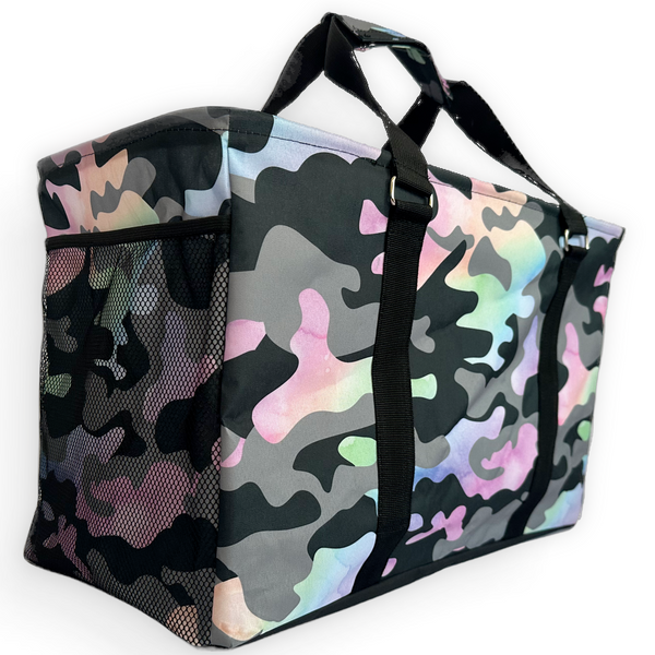 RTS - Rainbow Camo Collapsible Tote