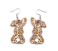 RTS- Leopard Bunny Earrings