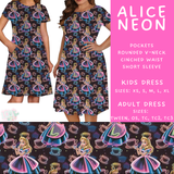 Batch #487 - Neon Princess - Closes 2/9 - ETA early/mid April - Alice Neon Adult & Kids Dresses