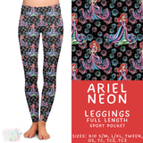 Batch #487 - Neon Princess - Closes 2/9 - ETA early/mid April - Ariel Neon Full and Capri Length Leggings