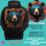 CUSTOM HOODIES 3-BLACK BEAR-PREORDER CLOSING 7/28