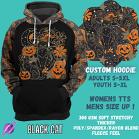CUSTOM HOODIES 3-BLACK CAT-PREORDER CLOSING 7/28