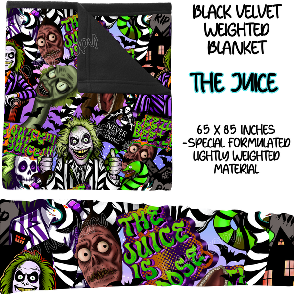 THE JUICE - BLACK VELVET WEIGHTED BLANKET ROUND 4 PREORDER CLOSING 10/16