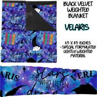 VELARIS - BLACK VELVET WEIGHTED BLANKET ROUND 4 PREORDER CLOSING 10/16