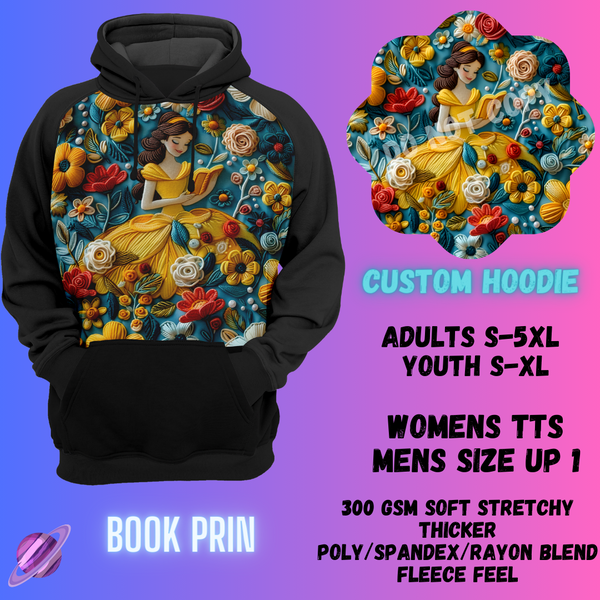 BOOK PRIN -CUSTOM HOODIES RE-RUN PREORDER CLOSING 5/11