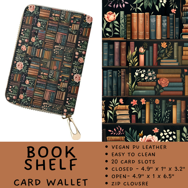 Batch #460 - Zip It Collection - Closes 12/5 - ETA late Jan - Book Shelf Card Wallet