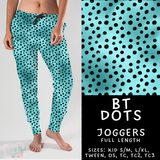 Batch #458 - Black & Teal Collection - Closes 12/3 - ETA late Jan - BT Dots Joggers