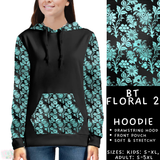 Batch #458 - Black & Teal Collection - Closes 12/3 - ETA late Jan - BT Floral 2 Hoodie