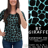 Batch #458 - Black & Teal Collection - Closes 12/3 - ETA late Jan - BT Giraffe Everyday Tee
