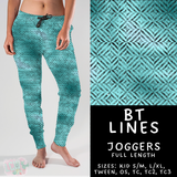 Batch #458 - Black & Teal Collection - Closes 12/3 - ETA late Jan - BT Lines Joggers