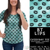 Batch #458 - Black & Teal Collection - Closes 12/3 - ETA late Jan - BT Lips Everyday Tee