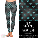 Batch #458 - Black & Teal Collection - Closes 12/3 - ETA late Jan - BT Shine Full Length Leggings