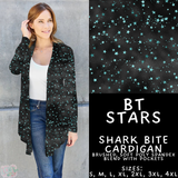 Batch #458 - Black & Teal Collection - Closes 12/3 - ETA late Jan - BT Stars Cardigan