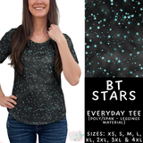 Batch #458 - Black & Teal Collection - Closes 12/3 - ETA late Jan - BT Stars Everyday Tee