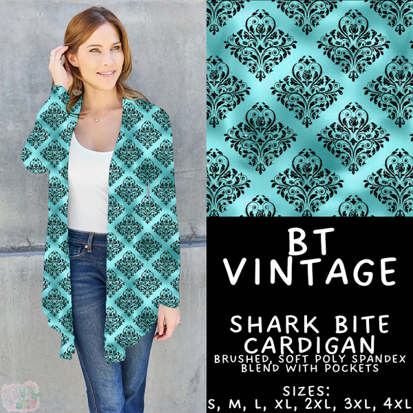 Batch #458 - Black & Teal Collection - Closes 12/3 - ETA late Jan - BT Vintage Cardigan