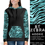 Batch #458 - Black & Teal Collection - Closes 12/3 - ETA late Jan - BT Zebra Hoodie