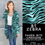 Batch #458 - Black & Teal Collection - Closes 12/3 - ETA late Jan - BT Zebra Cardigan