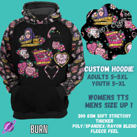 BURN HOODIE-OUTFIT RUN PREORDER CLOSING 1/10 -CUSTOM HOODIES RE-RUN PREORDER CLOSING 5/11