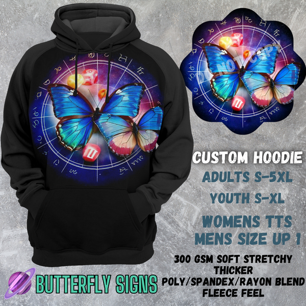 BUTTERFLY SIGNS - CUSTOM HOODIE RUN PREORDER CLOSING 3/6