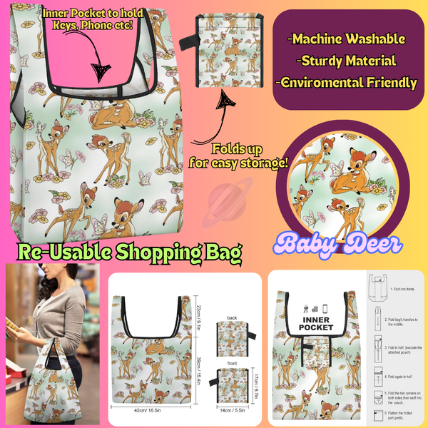 BABY DEER - Re-Usable Shopping Bags PREORDER Closing 1/15