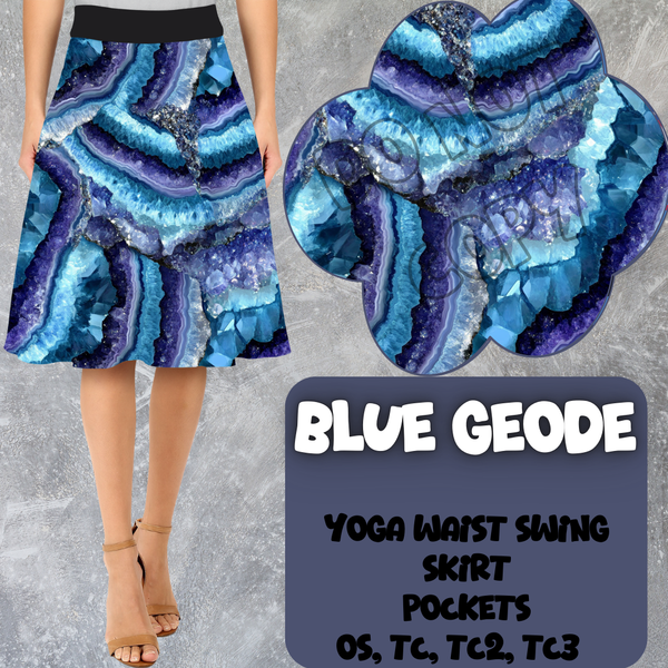 BLUE GEODE - SWING SKIRTS RUN 6 - PREORDER CLOSING 3/13