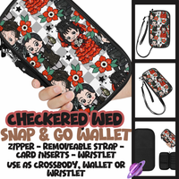 CHECKERED WED - SNAP & GO WALLETS PREORDER CLOSING 12/18