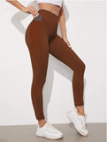 SOLID RUN-CHESNUT PANEL POCKET LEGGING