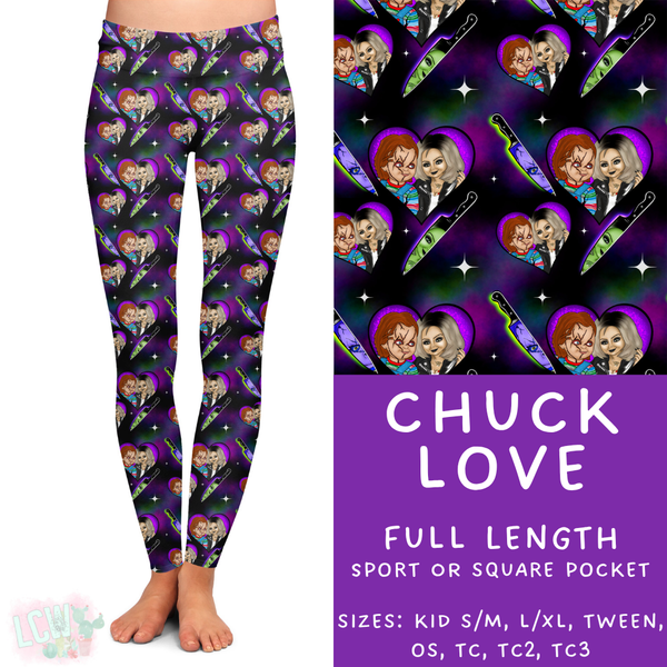 Ready to Ship - Chuck Love Full Length Leggings - Square Pocket OS