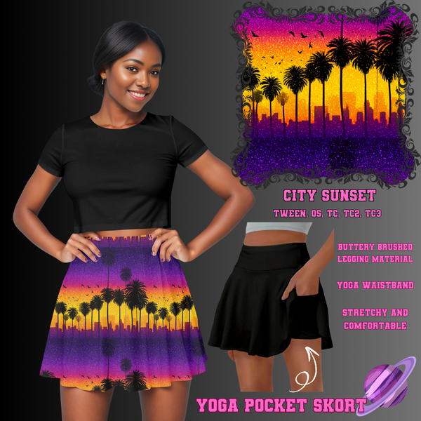 CITY SUNSET - POCKET SKORT RUN 2 - PREORDER CLOSING 5/21