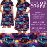 Batch #485 - Fun Run 19 - Closes 2/4 - ETA early April - Color Jeeps Adult & Kids Dresses