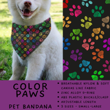 Batch #486 - Pet Gear Collection - Closes 2/6 - ETA early April - Color Paws Pet Collar Bandana